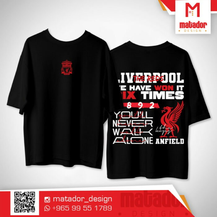 Liverpool We Have won it six times Oversize T-shirt