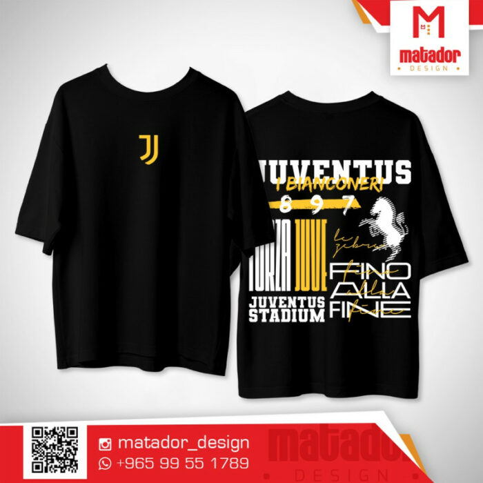 Juventus Fino Alle Fine I Bianconeri Oversize T-shirt