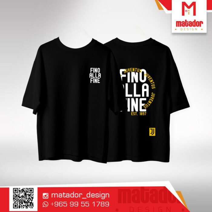 Juventus Fino Alle Fine Est.1897 Oversize T-shirt