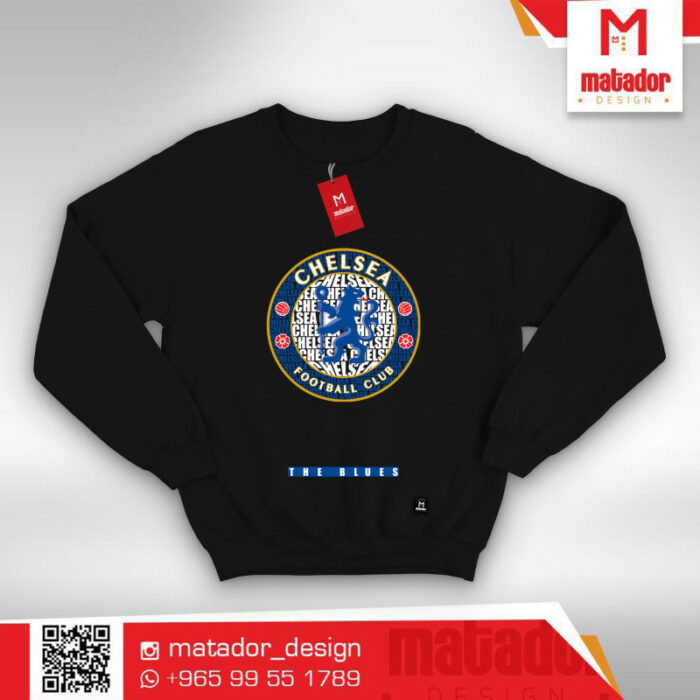 Chelsea Logo Words Sweater