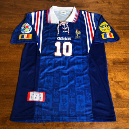France Home With Zidane 10  print Jersey 1996