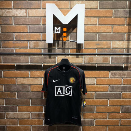 Manchester United Away Black Jersey 2007/2008