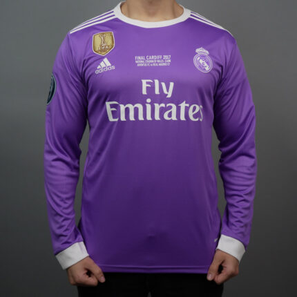 Real Madrid Away Long Sleeve Final CARDIFF Jersey 2017