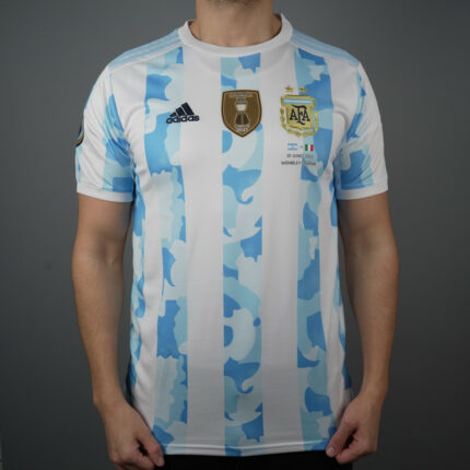 Argentina Home Finalissima Cup Finals Jersey 2021
