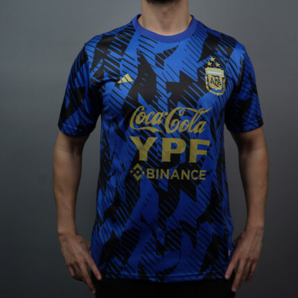 Argentina Pre-match Blue and Black Jersey 22/23