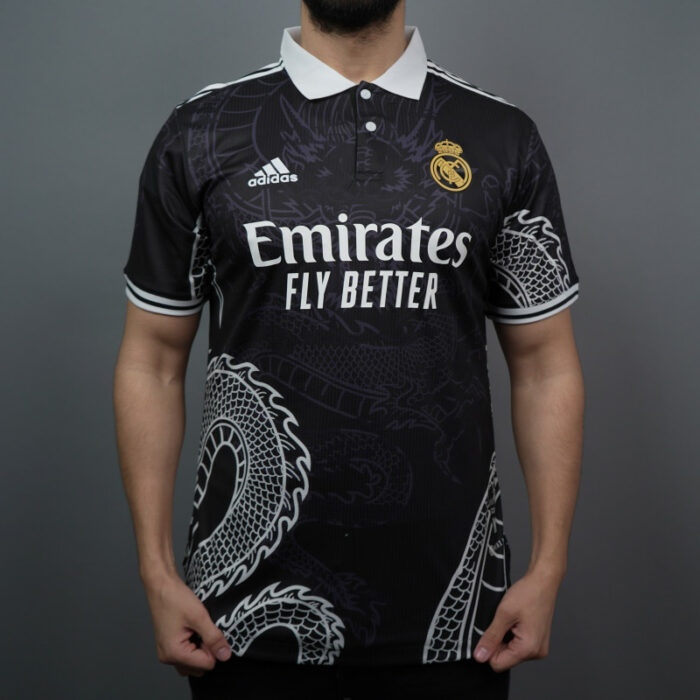 Real Madrid Dragons Black Edition players Version Jersey 22/23