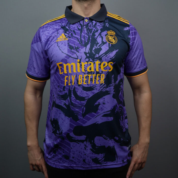 Real Madrid Dragon Edition purple and Gold Jersey 22/23