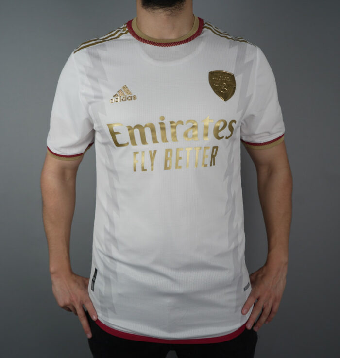 Arsenal White and Gold jersey 23/24