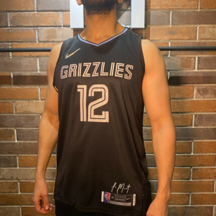 Memphis Grizzlies Black Morant 12 NBA Jersey