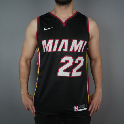 Miami Heat Black and Red Butler 22 NBA Jersey
