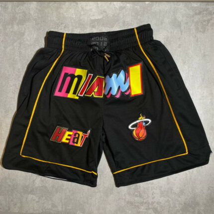 Miami heat City Edition Black NBA Shorts