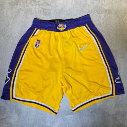 Lakers Yellow NBA Shorts