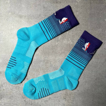 NBA Navy and Light Blue Socks