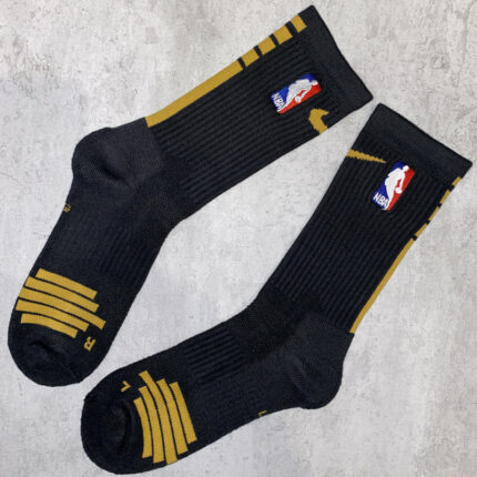 NBA Nike Black and Gold Socks