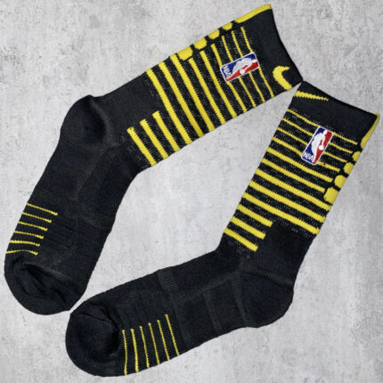 NBA Black and Yellow Socks striped