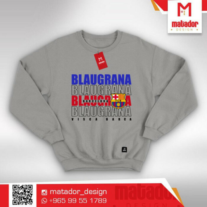 Barcelona Blaugrana Blue and Red Sweater
