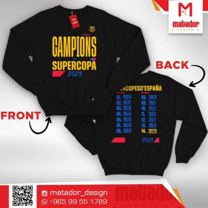 Barcelona Campions Supercopa 2023 Sweater