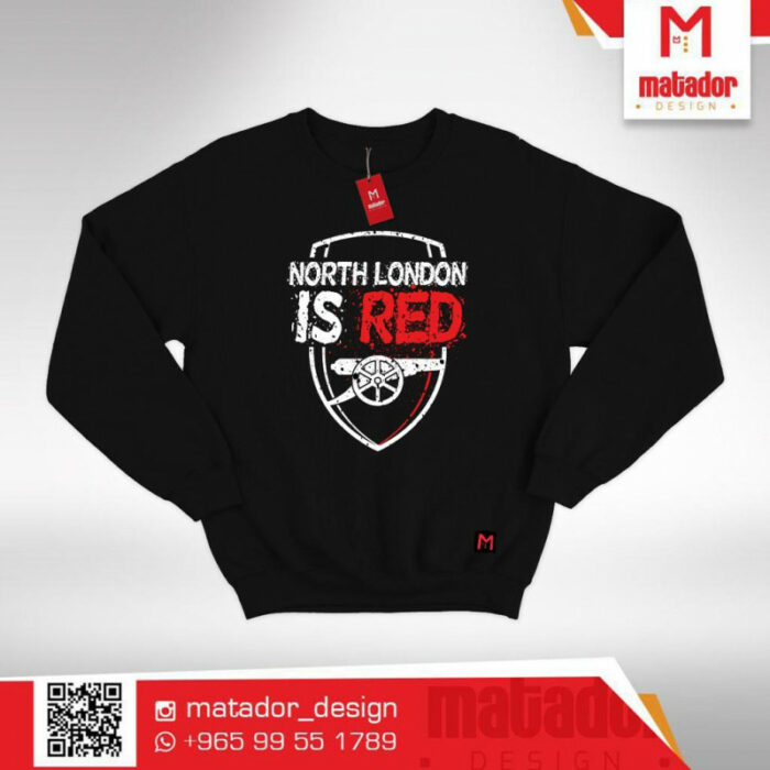 Arsenal London Is Red With Logo Sweater