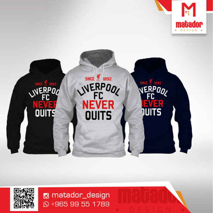 LiverPool Never Quits Hoodie