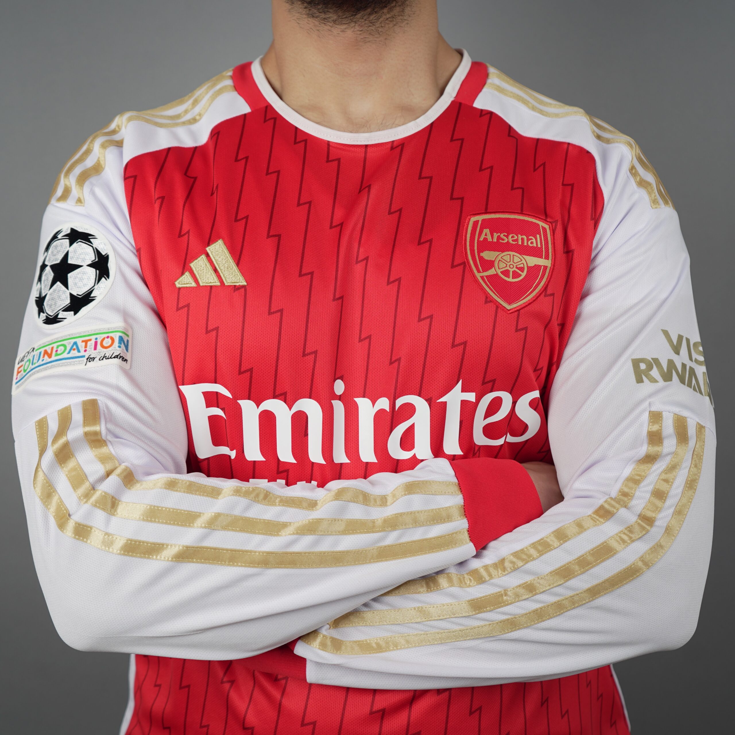 Arsenal home kit top long sleeve