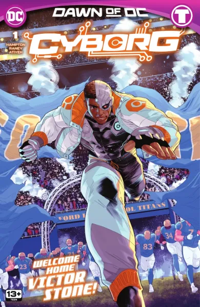 Read collections Cyborg (2023) comic books online in PDF for free by Morgan Hampton, illustrated by Edwin Galmon. Enjoy best free stories now.