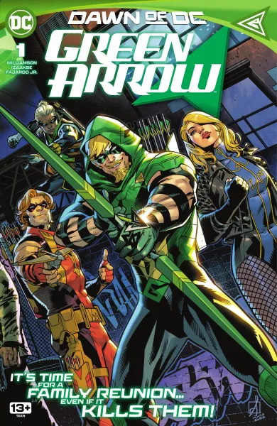 Read collections Green Arrow (2023) comic books online in PDF for free by Joshua Williamson, illustrated by Romulo Fajardo and Sean Izaakse. Enjoy best free stories now.