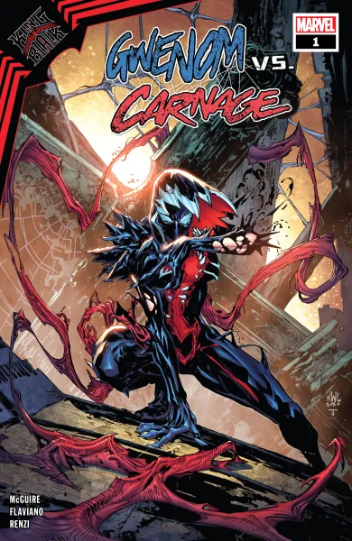 Read collections Gwenom vs. Carnage: King In Black (2021) comic books online in PDF for free by Seanan McGuire, illustrated by Flaviano. Enjoy best free stories now.