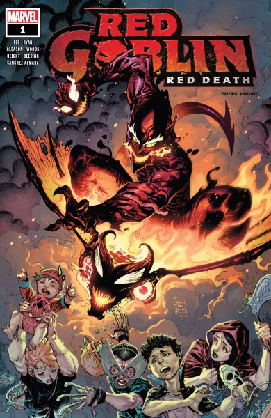 Read collections Red Goblin: Red Death (2019) comic books online in PDF for free by Sean Ryan, illustrated by Pete Woods. Enjoy best free stories now.