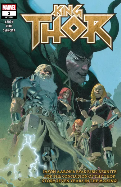 Read collections King Thor (2019) comic books online in PDF for free by Jason Aaron, illustrated by Esad Ribic. Enjoy best free stories now.