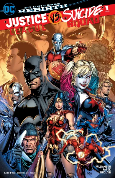 Read collections Justice League vs. Suicide Squad (2016) comic books online in PDF for free by Joshua Williamson, illustrated by Jason Fabok. Enjoy best free stories now.