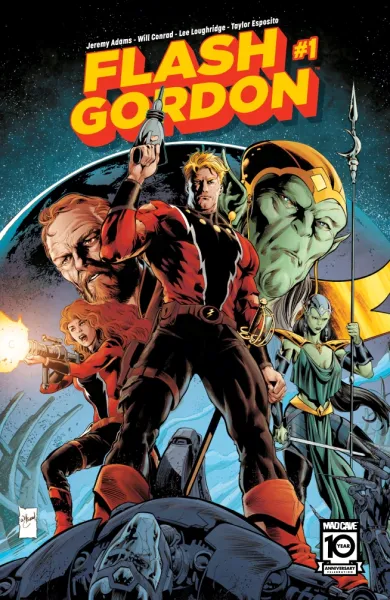 Read collections Flash Gordon (2024) comic books online in PDF for free by Jeremy Adams, illustrated by Will Conrad and Lee Loughridge. Enjoy best free stories now.