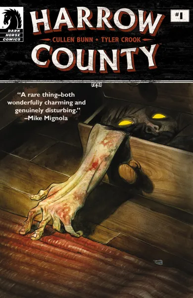 Read collections Harrow County (2015) comic books online in PDF for free by Cullen Bunn, illustrated by Tyler Crook and Owen Gieni. Enjoy best free stories now.