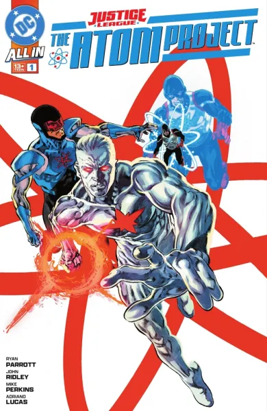 Read collections Justice League: The Atom Project (2025) comic books online in PDF for free by Ryan Parrott, illustrated by Mike Perkins and Adriano Lucas. Enjoy best free stories now.