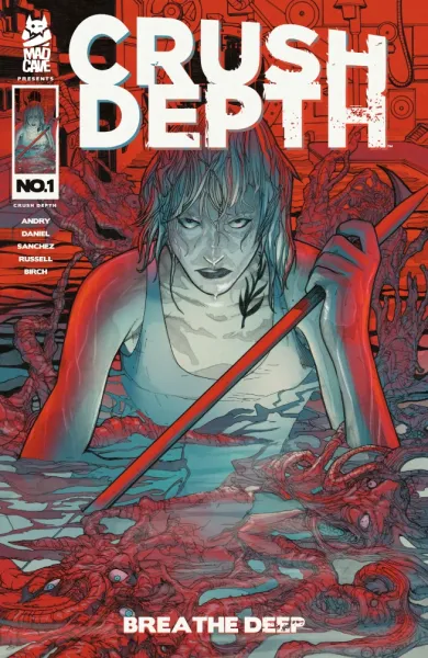 Read collections Crush Depth (2025) comic books online in PDF for free by Tim Daniel, illustrated by Alex Sanchez. Enjoy best free stories now.