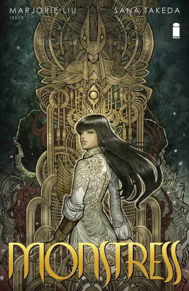 Read collections Monstress (2015) comic books online in PDF for free by Marjorie Liu, illustrated by Sana Takeda. Enjoy best free stories now.