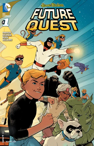 Read collections Future Quest (2016) comic books online in PDF for free by Jeff Parker, illustrated by Steve Rude and Evan Shaner. Enjoy best free stories now.