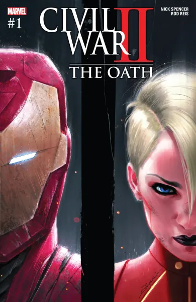 Read collections Civil War II: The Oath (2017) comic books online in PDF for free by Nick Spencer, illustrated by Rod Reis. Enjoy best free stories now.