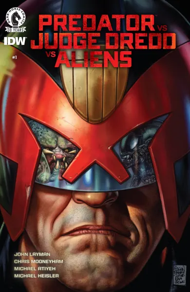 Read collections Predator vs. Judge Dredd vs. Aliens (2016) comic books online in PDF for free by John Layman, illustrated by Chris Mooneyham. Enjoy best free stories now.