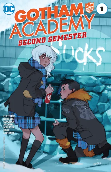 Read collections Gotham Academy: Second Semester (2016) comic books online in PDF for free by Becky Cloonan, illustrated by Adam Archer and Sandra Hope and MSASSYK. Enjoy best free stories now.
