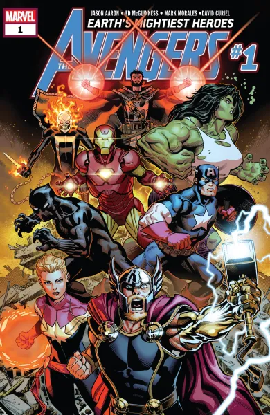 Read collections Avengers (2018) comic books online in PDF for free by Jason Aaron, illustrated by Ed McGuinness. Enjoy best free stories now.
