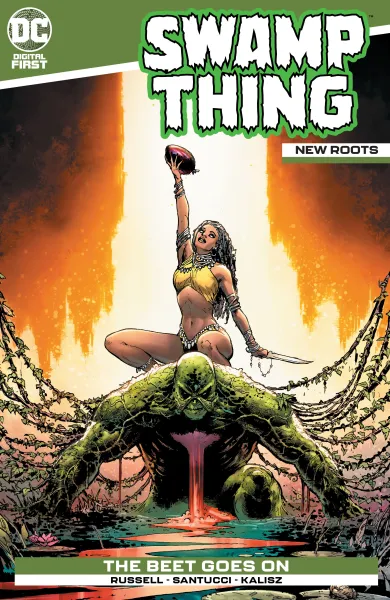 Read collections Swamp Thing: New Roots (2020) comic books online in PDF for free by Mark Russell, illustrated by Marco Santucci. Enjoy best free stories now.