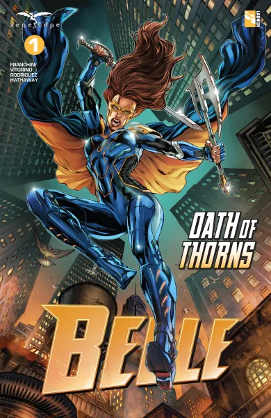 Read collections Belle: Oath of Thorns (2019) comic books online in PDF for free by Dave Franchini, illustrated by Derlis Santacruz and Igor Vitorino. Enjoy best free stories now.