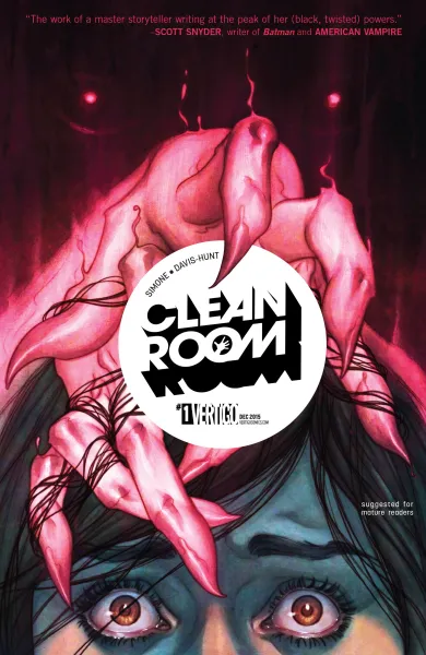 Read collections Clean Room (2015) comic books online in PDF for free by Gail Simone, illustrated by Jon Davis Hunt. Enjoy best free stories now.
