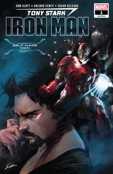 Read collections Iron Man: Tony Stark (2018) comic books online in PDF for free by Dan Slott, illustrated by Valerio Schiti. Enjoy best free stories now.