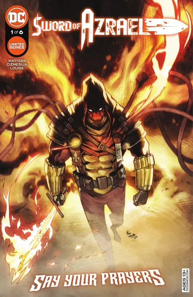 Read collections Sword of Azrael (2022) comic books online in PDF for free by Dan Watters, illustrated by Nikola Cizmesija and Romulo Fajardo. Enjoy best free stories now.