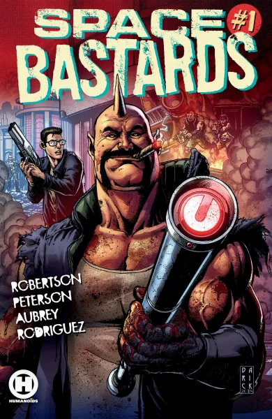Read collections Space Bastards (2021) comic books online in PDF for free by Joe Aubrey, illustrated by Darick Robertson. Enjoy best free stories now.