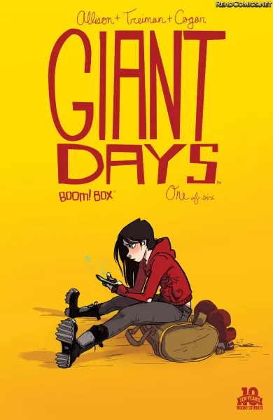 Read collections Giant Days (2015) comic books online in PDF for free by John Allison, illustrated by Lissa Treiman. Enjoy best free stories now.