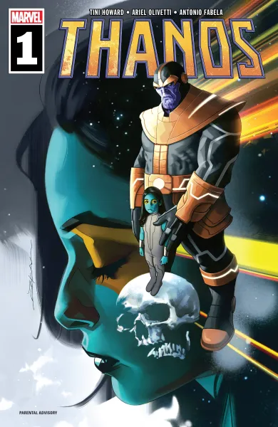 Read collections Thanos (2019) comic books online in PDF for free by Tini Howard, illustrated by Ariel Olivetti. Enjoy best free stories now.