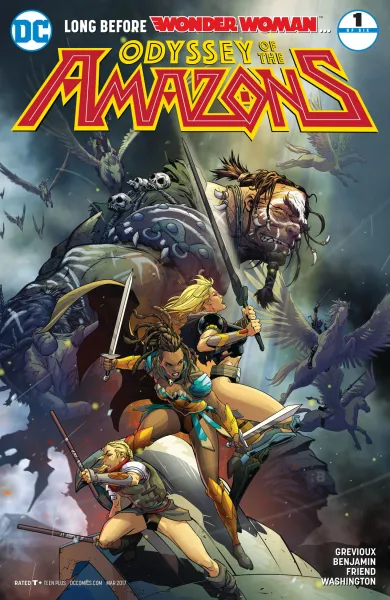 Read collections The Odyssey of the Amazons (2017) comic books online in PDF for free by Kevin Grevioux, illustrated by Ryan Benjamin. Enjoy best free stories now.