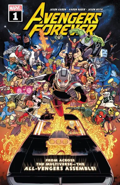 Read collections Avengers Forever (2021) comic books online in PDF for free by Jason Aaron, illustrated by Aaron Kuder. Enjoy best free stories now.